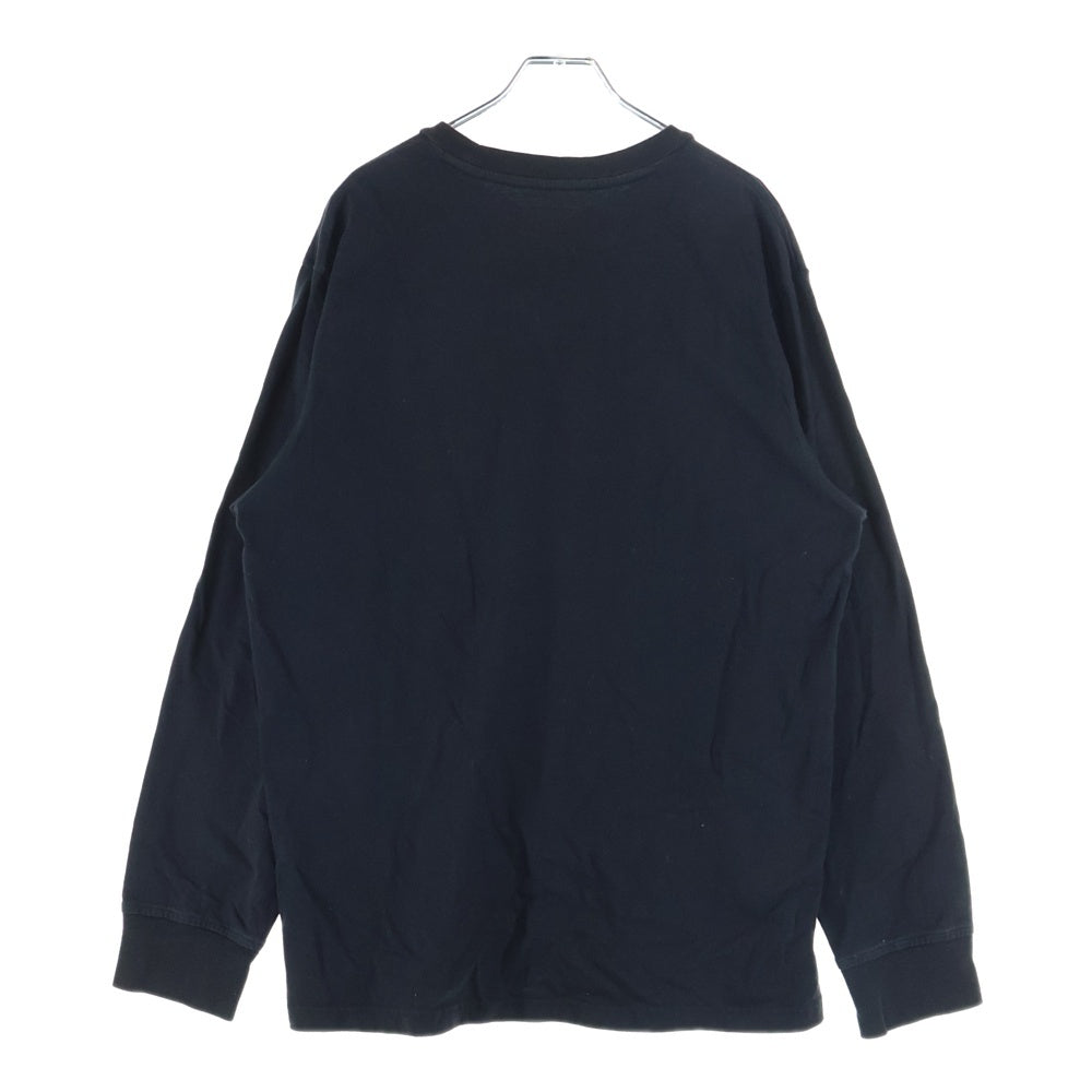 SUPREME(シュプリーム) 19AW Chrome Logo L/S Top クロームロゴ 長袖Tシャツ カットソー ブラック