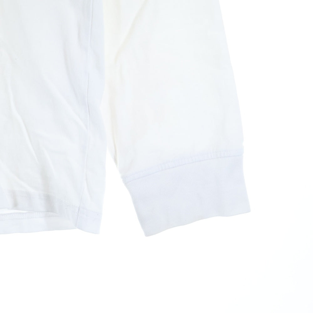 SUPREME(シュプリーム) 19AW Chrome Logo L/S Top クロームロゴ 長袖Tシャツ カットソー ホワイト