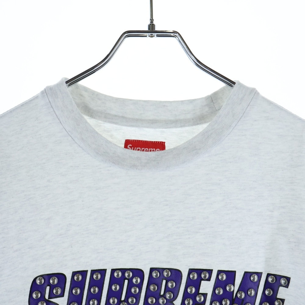 SUPREME(シュプリーム) Studded L/S Top スタッズ 長袖Tシャツ カットソー グレー