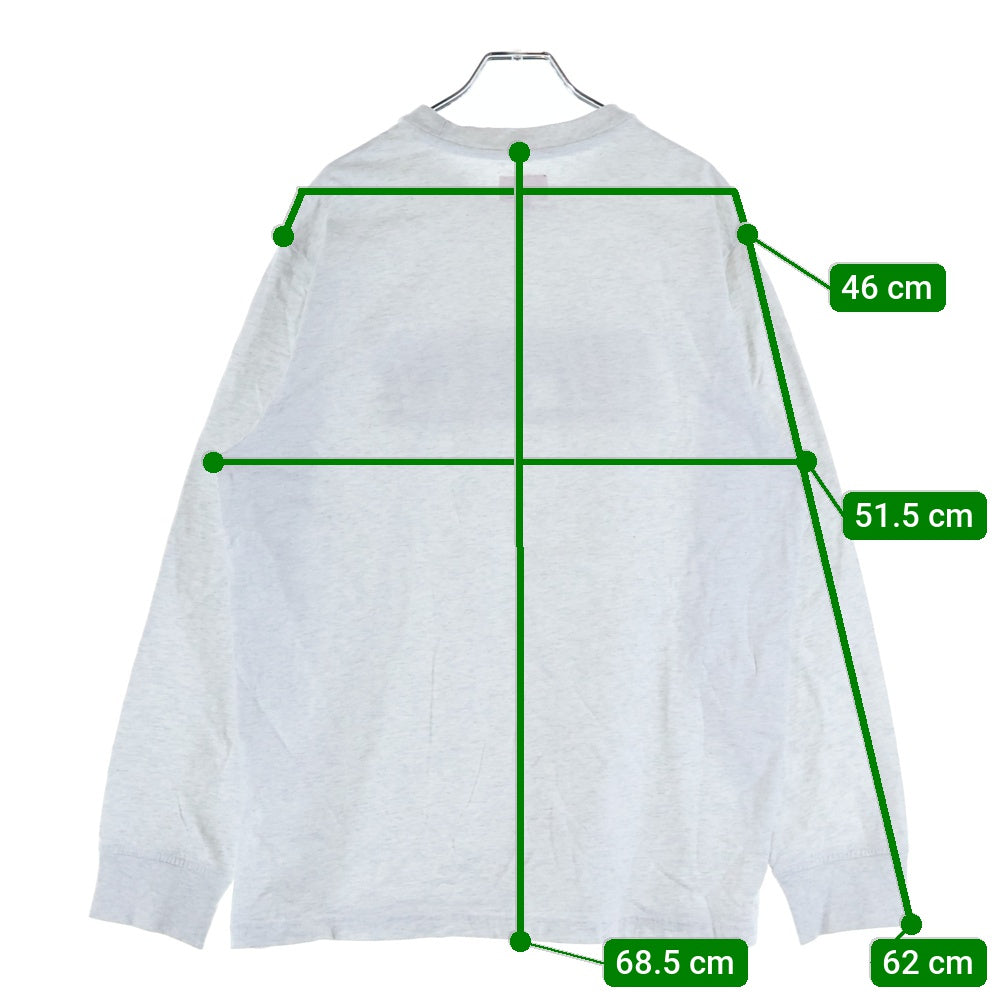 SUPREME(シュプリーム) Studded L/S Top スタッズ 長袖Tシャツ カットソー グレー