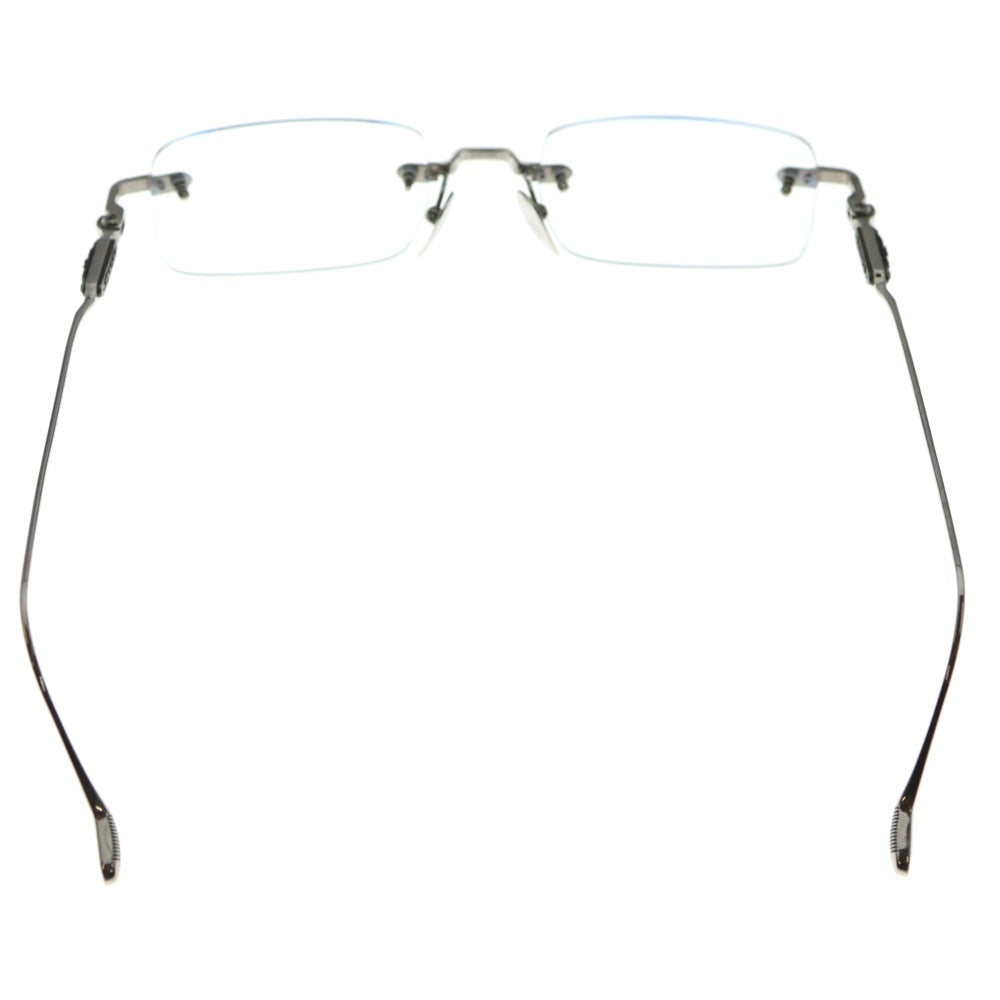 CHROME HEARTS(クロムハーツ) SOFFFFFFFFERS 2サイドフローラル クリアレンズ テンプル リムレス サングラス アイウェア 眼鏡 シルバー