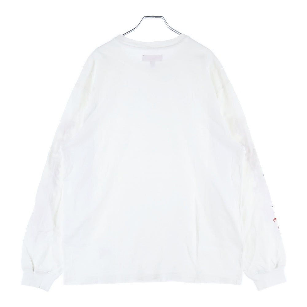 SUPREME(シュプリーム) 24AW OLD ENGLISH L/S オールドイングリッシュ ロングスリーブ 長袖Tシャツ ホワイト/レッド