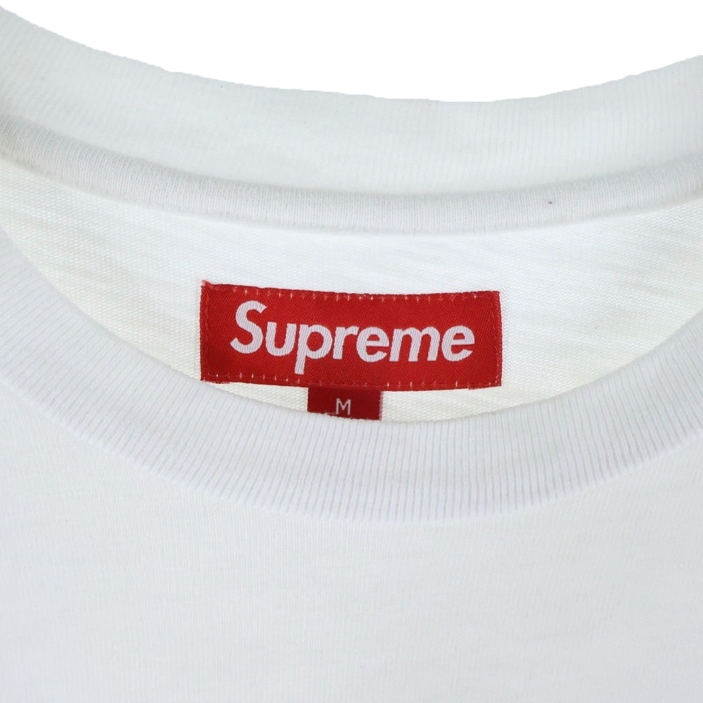 SUPREME(シュプリーム) 24AW OLD ENGLISH L/S オールドイングリッシュ ロングスリーブ 長袖Tシャツ ホワイト/レッド