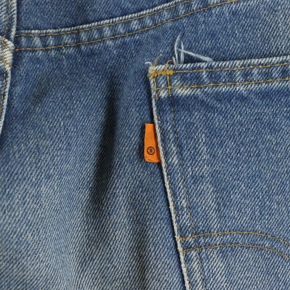 Levi's(リーバイス) 646-0217 ヴィンテージ オレンジタブ ボタン裏刻印39 ジップフライフレアデニムパンツ ベルボトムジーンズ インディゴ