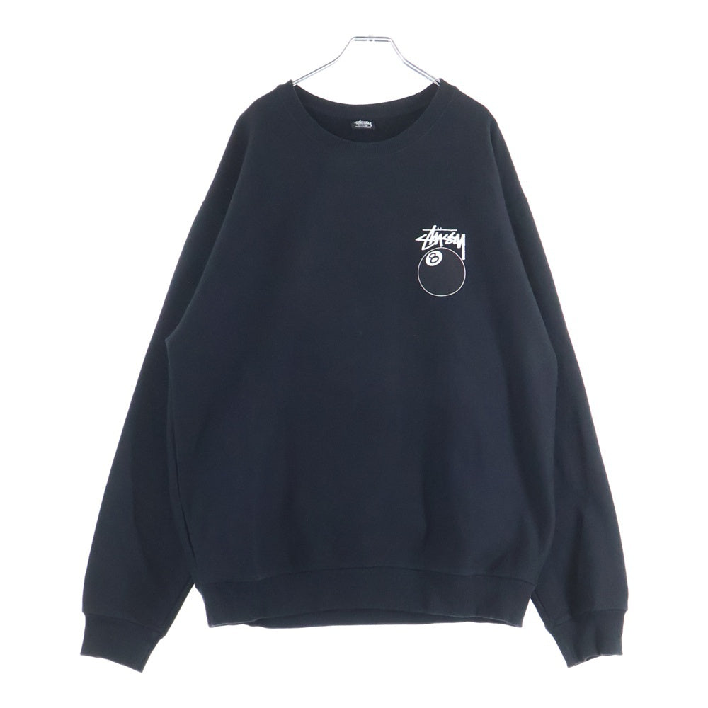 STUSSY(ステューシー) 両面8ボールプリント スウェット ブラック