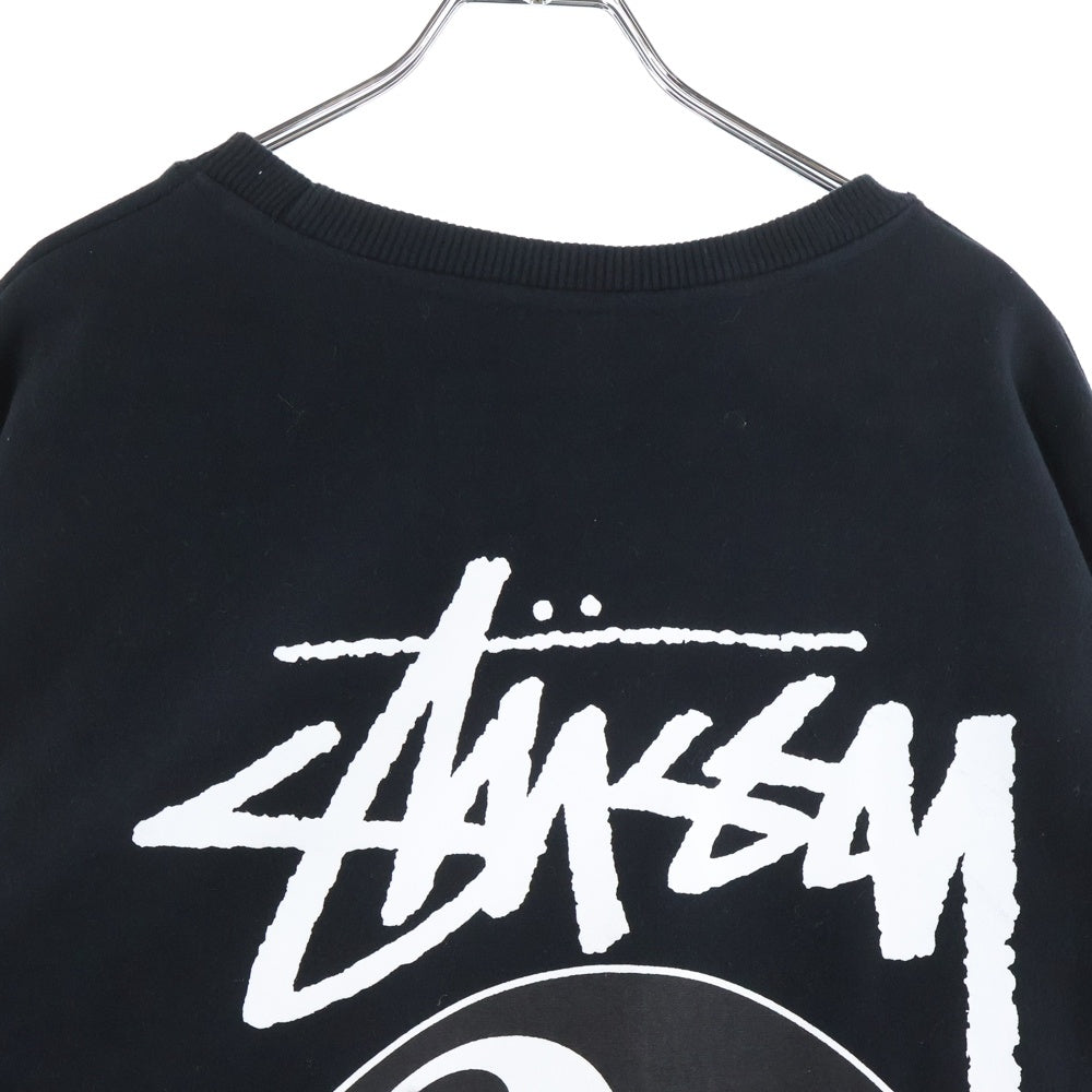 STUSSY(ステューシー) 両面8ボールプリント スウェット ブラック