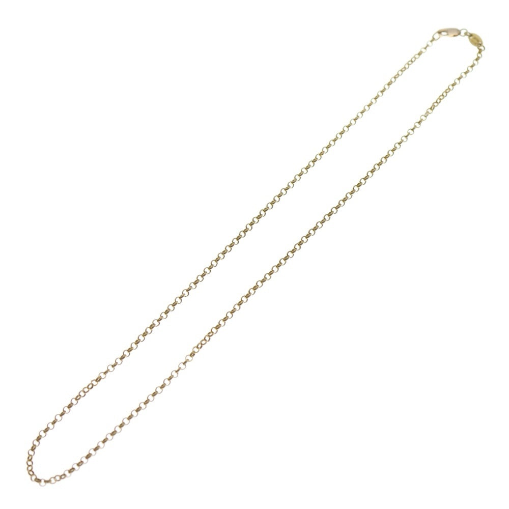 CHROME HEARTS(クロムハーツ) 22K NECKCHAIN R16 ロールチェーンネックレス 16inch ゴールド レディース