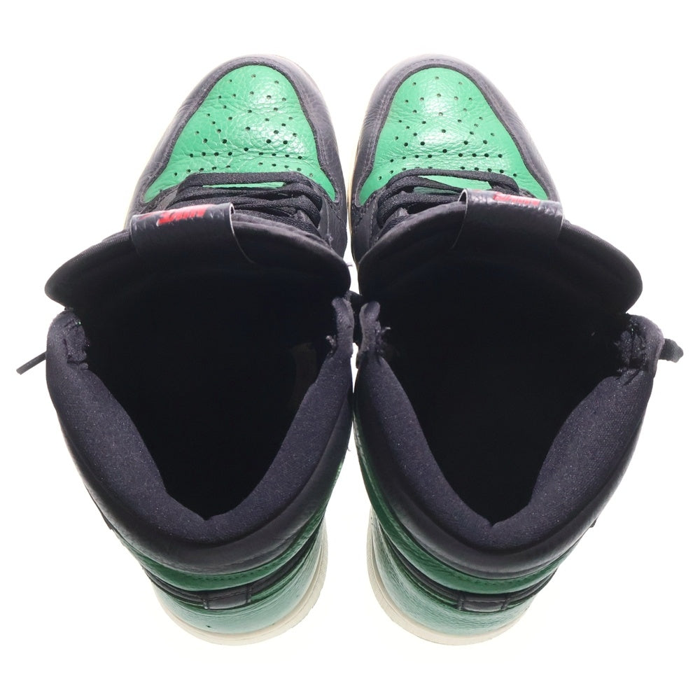 NIKE(ナイキ) AIR JORDAN 1 RETRO HIGH OG PINE GREEN 555088-030 エアジョーダン1 レトロ パイングリーン ハイカットスニーカー ブラック/グリーン US10/28.0cm