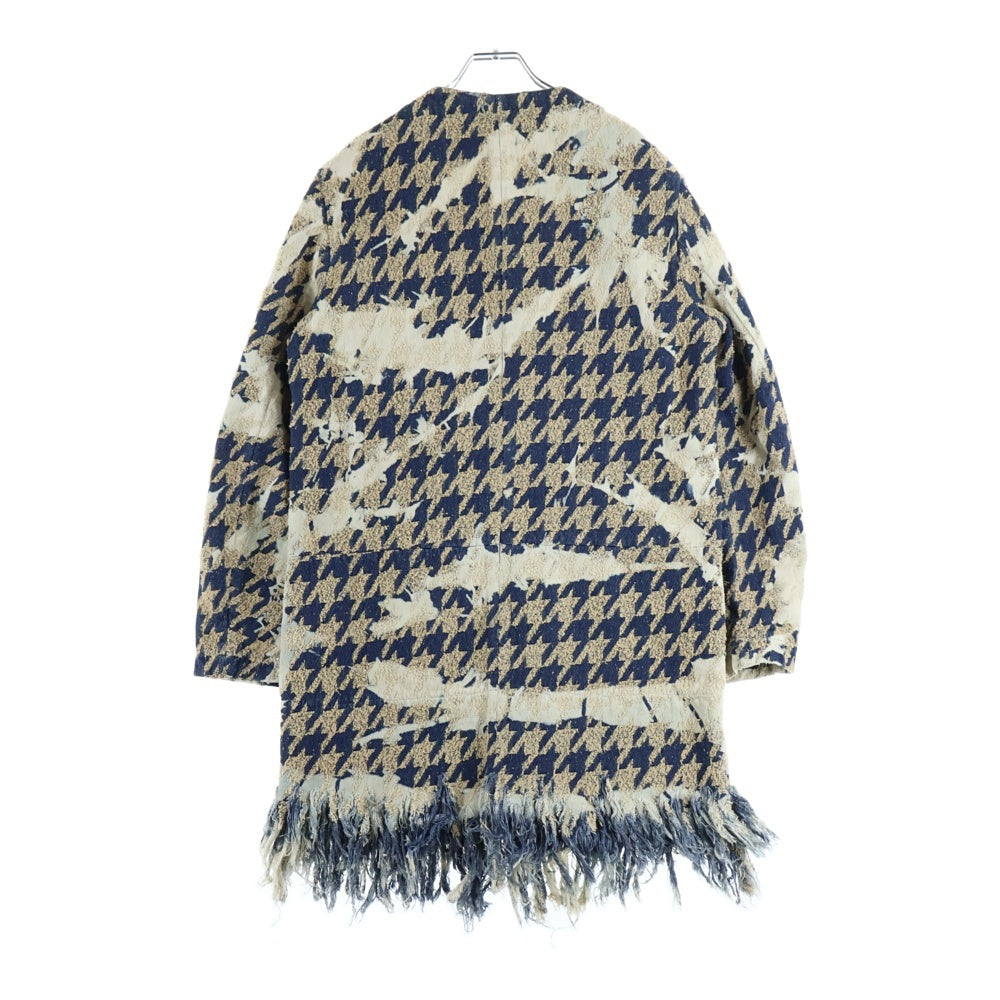 DIESEL(ディーゼル) 25AW D-LOT-FSH1 ノーカラーデザインデニムコート インディゴ A21318