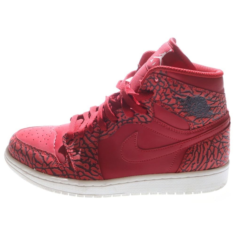 NIKE(ナイキ) AIR JORDAN 1 RETRO HIGH Red Elephant Print Safari 839115-600 エアジョーダン1 ハイカットスニーカー レッドプリント サファリ US9/27cm