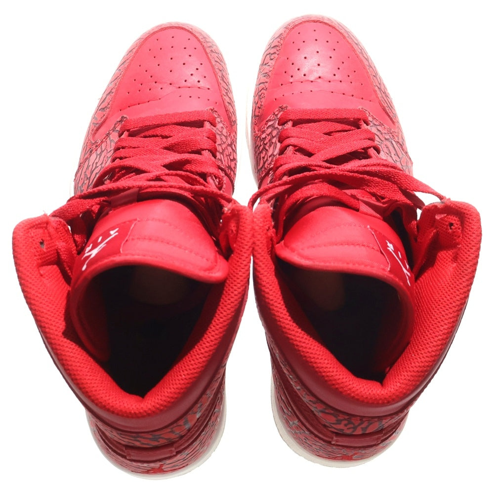 NIKE(ナイキ) AIR JORDAN 1 RETRO HIGH Red Elephant Print Safari 839115-600 エアジョーダン1 ハイカットスニーカー レッドプリント サファリ US9/27cm
