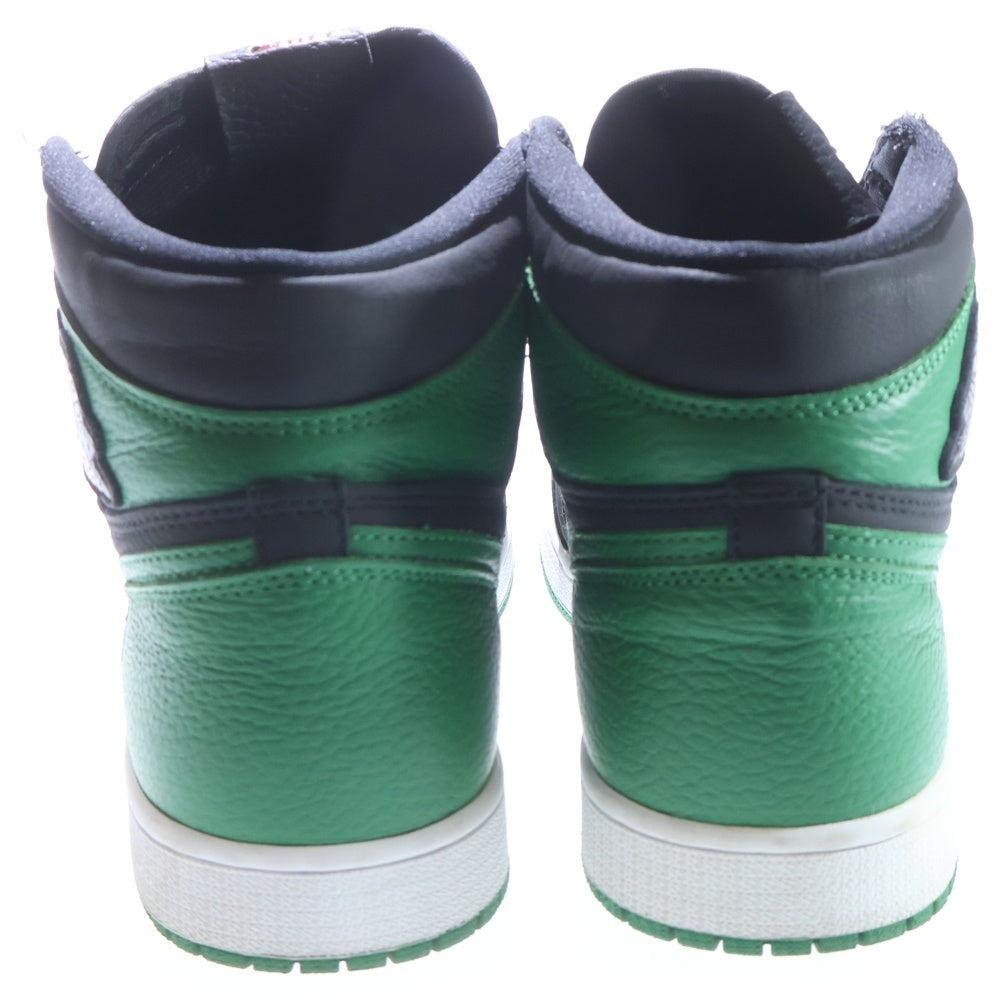 NIKE(ナイキ) AIR JORDAN 1 RETRO HIGH OG PINE GREEN 555088-030 エアジョーダン1 パイングリーン ハイカットスニーカー ブラック/グリーン US9.5/27.5cm