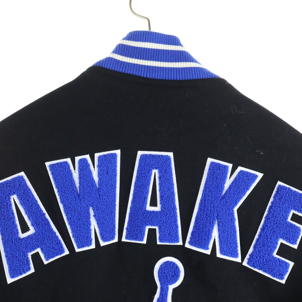 AWAKE NY(アウェイク ニューヨーク) ×Jordan Varsity Jacket ナイキ ジョーダン バーシティジャケット ブラック/ゲーム ロイヤル FQ5439-010