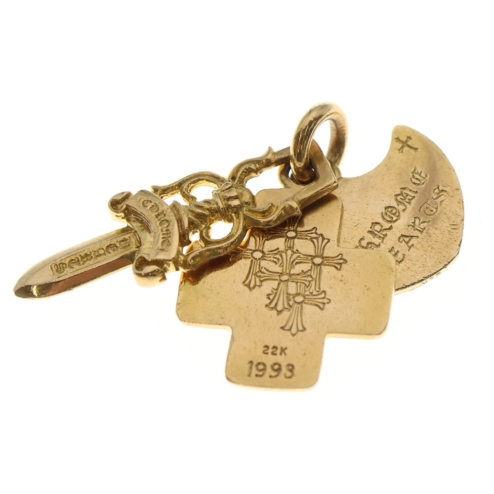 CHROME HEARTS(クロムハーツ) 22K OLD 3 TRINKETS オールド3トリンケッツ ネックレストップ ゴールド