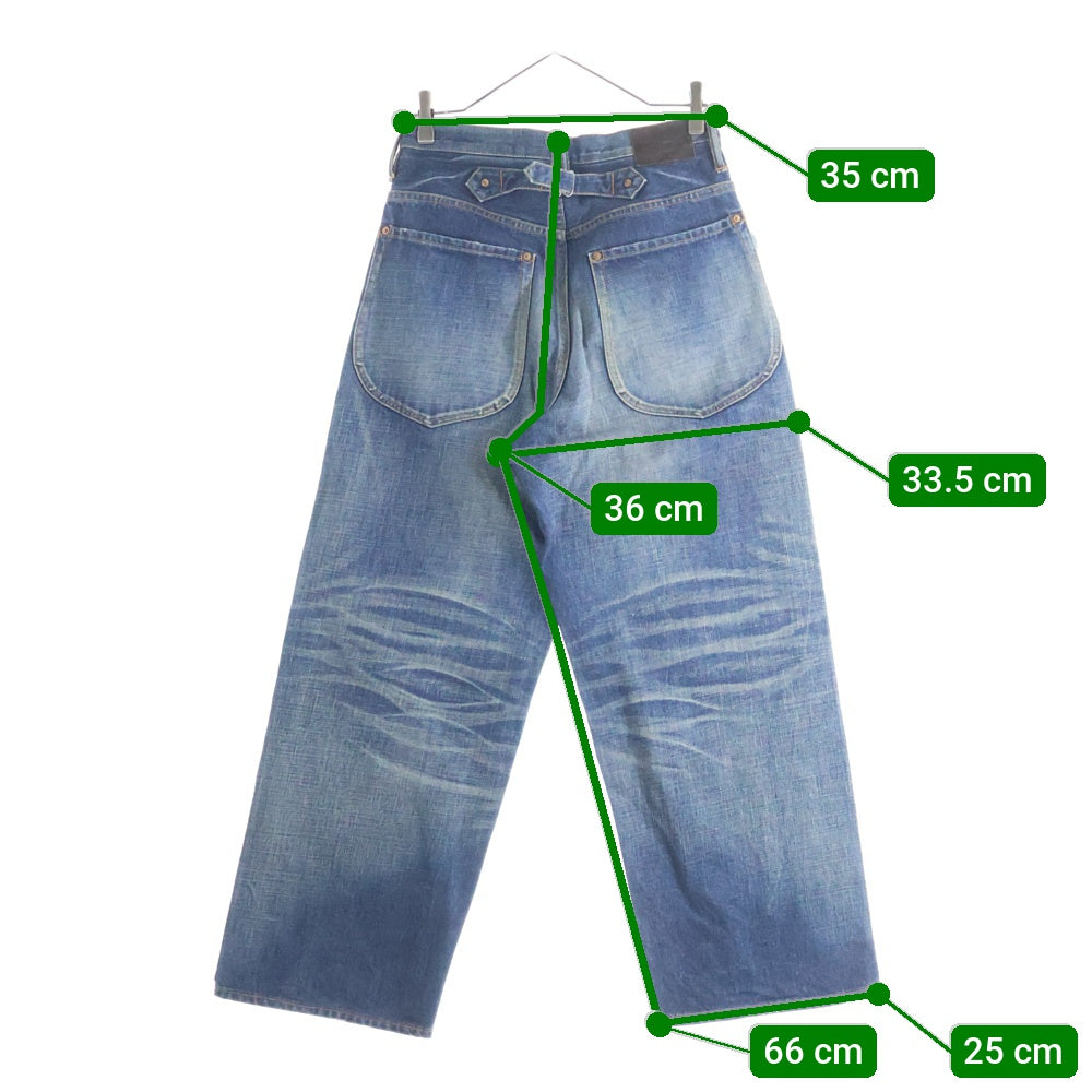 SUGARHILL(シュガーヒル) 22AW MUSTY FADED CLASSIC DENIM PANTS フェード加工 ワイド デニム パンツ 22AWPT03