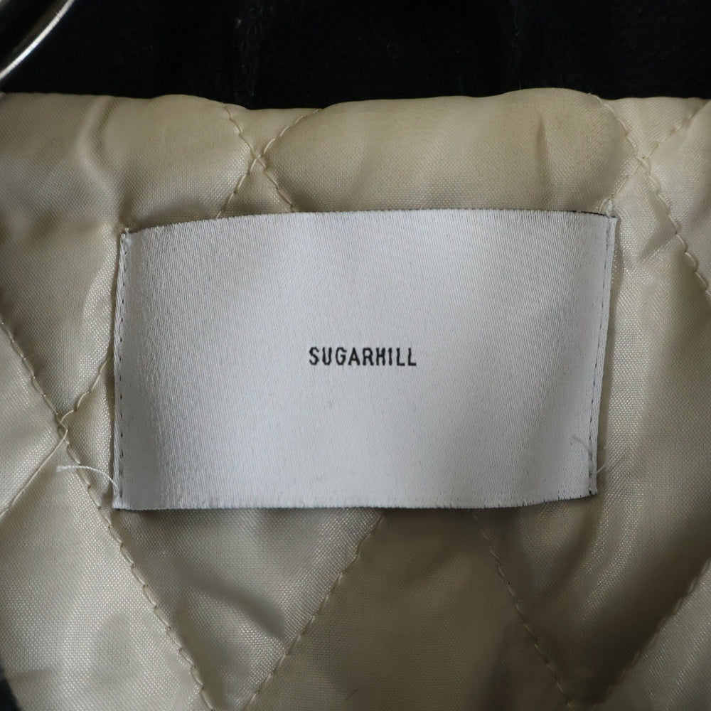 SUGARHILL(シュガーヒル) 23AW MELTON STADIUM JACKET メルトンスタジアムジャケット スタジャン ブラック 23AWJK02