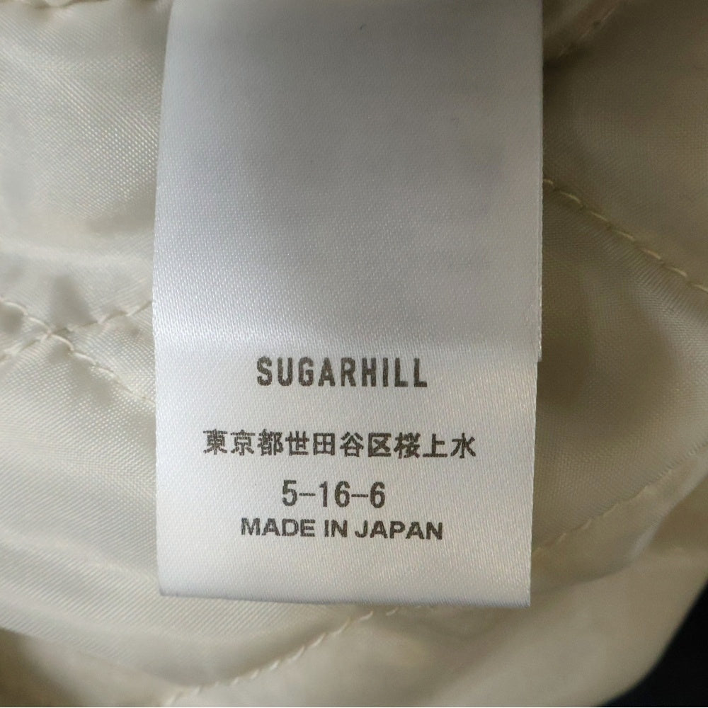 SUGARHILL(シュガーヒル) 23AW MELTON STADIUM JACKET メルトンスタジアムジャケット スタジャン ブラック 23AWJK02