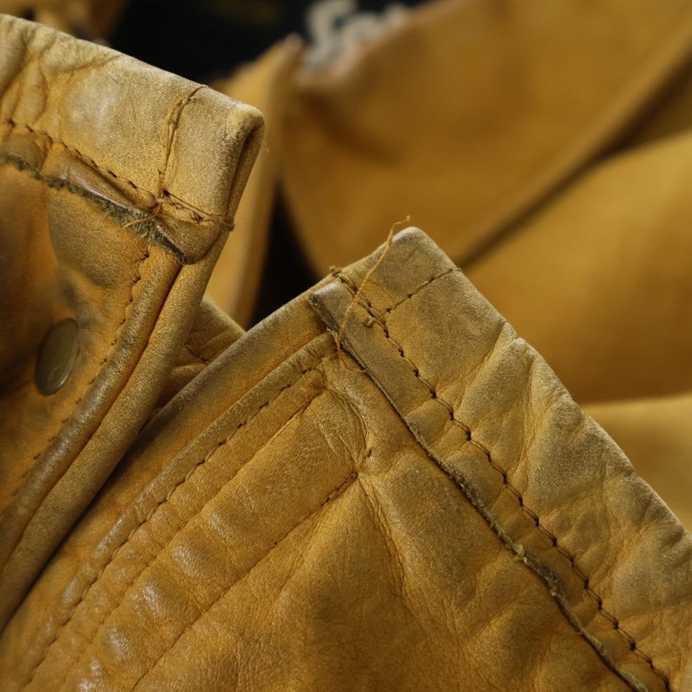 SCHOTT(ショット) VINTAGE NUBUCK LETHER COAT ヴィンテージ USA製 ヌバック レザー コート ジャケット ブラウン