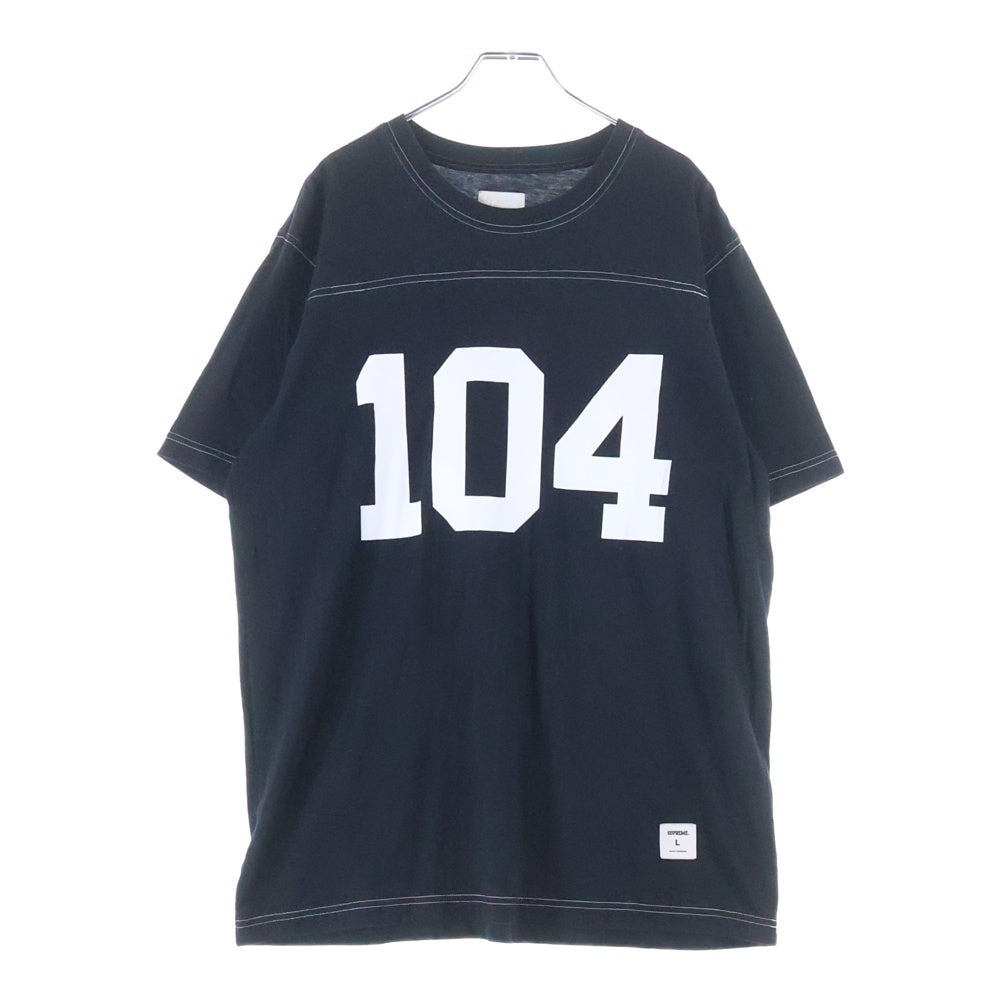 SUPREME(シュプリーム) 16SS Football Tops 104 164プリント フットボール 半袖Tシャツ カットソー ブラック