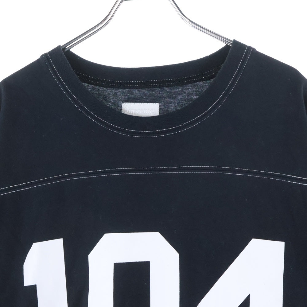 SUPREME(シュプリーム) 16SS Football Tops 104 164プリント フットボール 半袖Tシャツ カットソー ブラック
