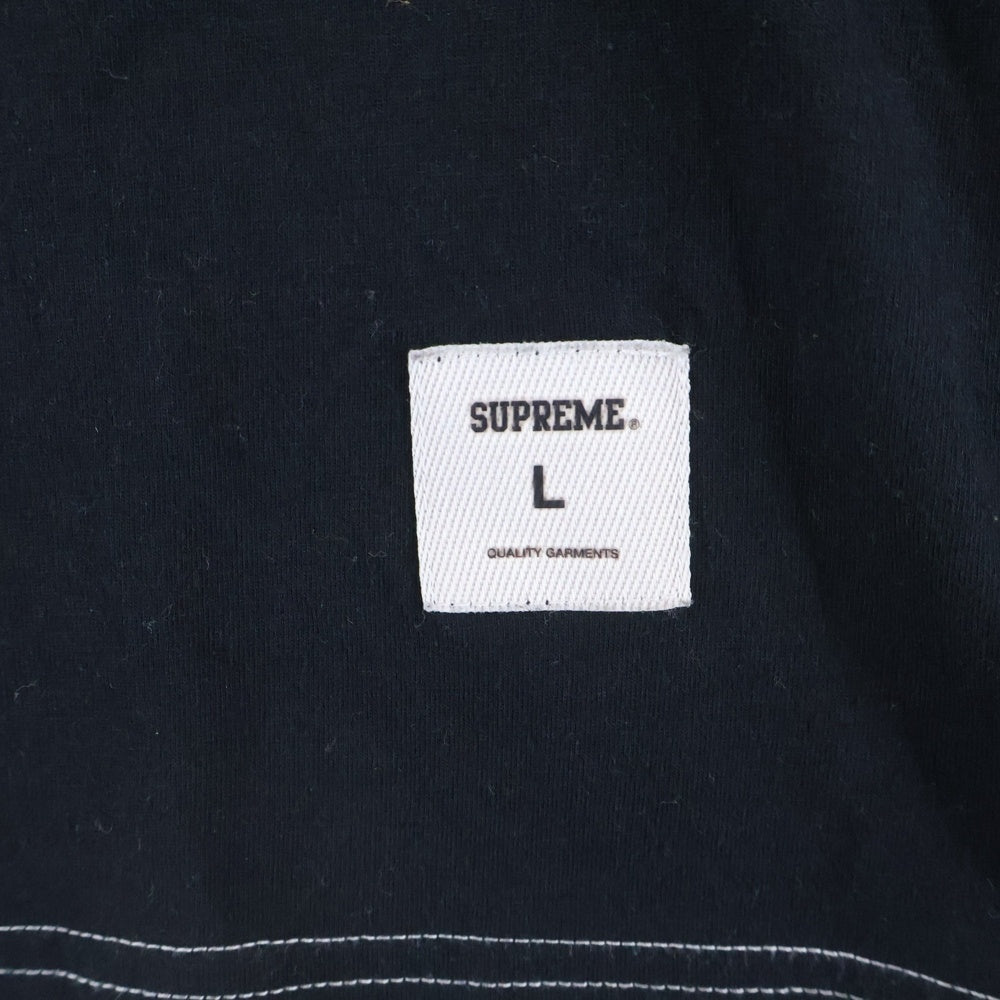SUPREME(シュプリーム) 16SS Football Tops 104 164プリント フットボール 半袖Tシャツ カットソー ブラック