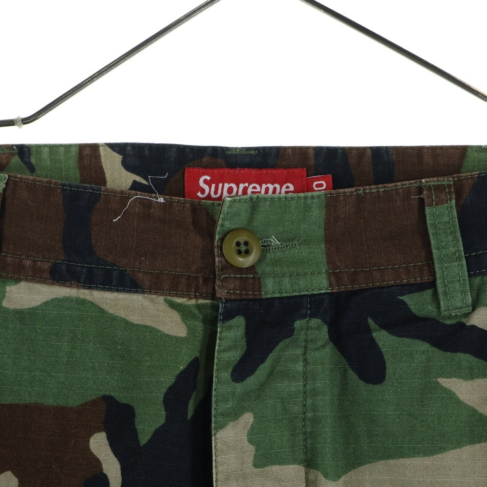 SUPREME(シュプリーム) 15SS Cargo Short Woodland Camo ウッドランドカモ カーゴショーツ ハーフパンツ グリーン/カーキ