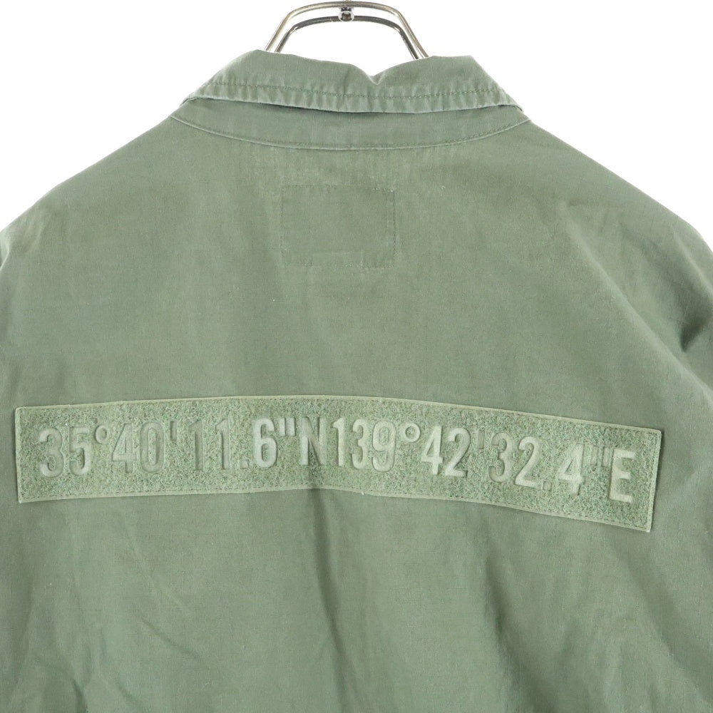 WTAPS(ダブルタップス) 19AW MODULAR LS 01 / SHIRT. COTTON. RIPSTOP 192BRDT-SHM03 モラージュ マルチポケット ミリタリー長袖シャツ カーキ 192BRDT-SHM03