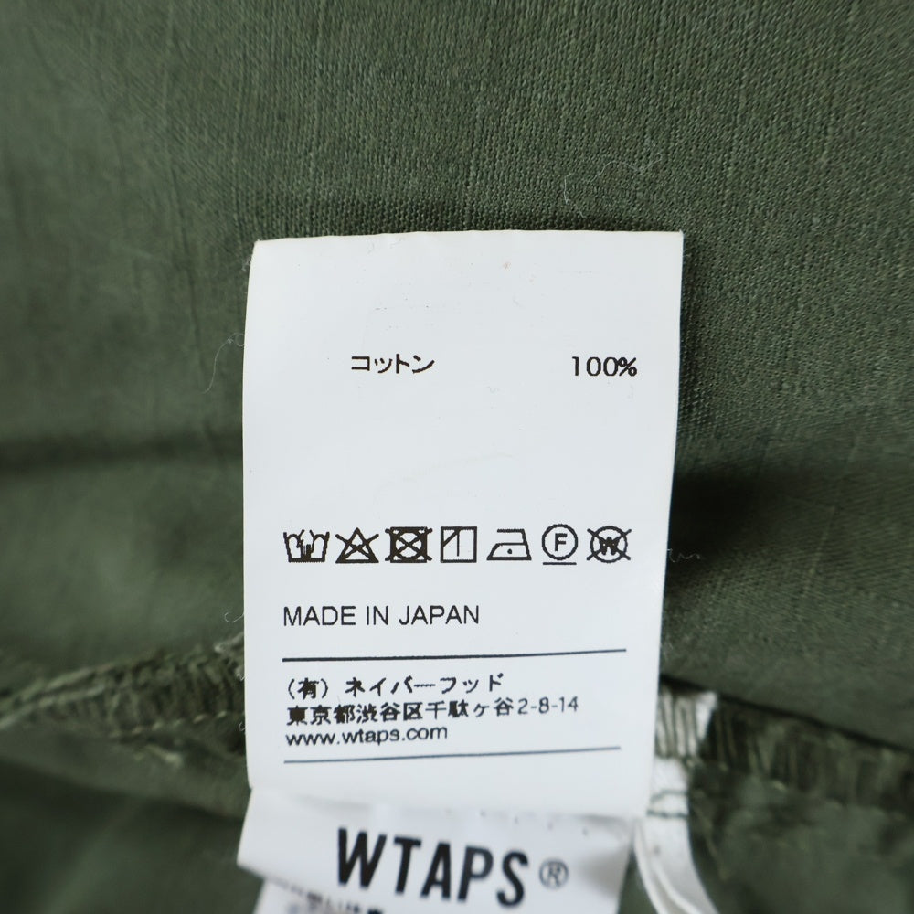 WTAPS(ダブルタップス) 19AW MODULAR LS 01 / SHIRT. COTTON. RIPSTOP 192BRDT-SHM03 モラージュ マルチポケット ミリタリー長袖シャツ カーキ 192BRDT-SHM03