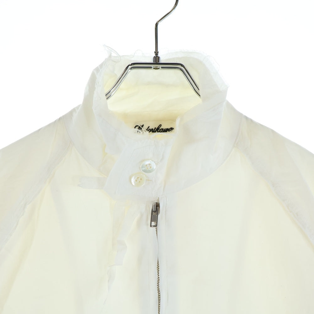 midorikawa(ミドリカワ) 18SS レイヤード デザインシャツジャケット ホワイト MID 18SS-SH01A