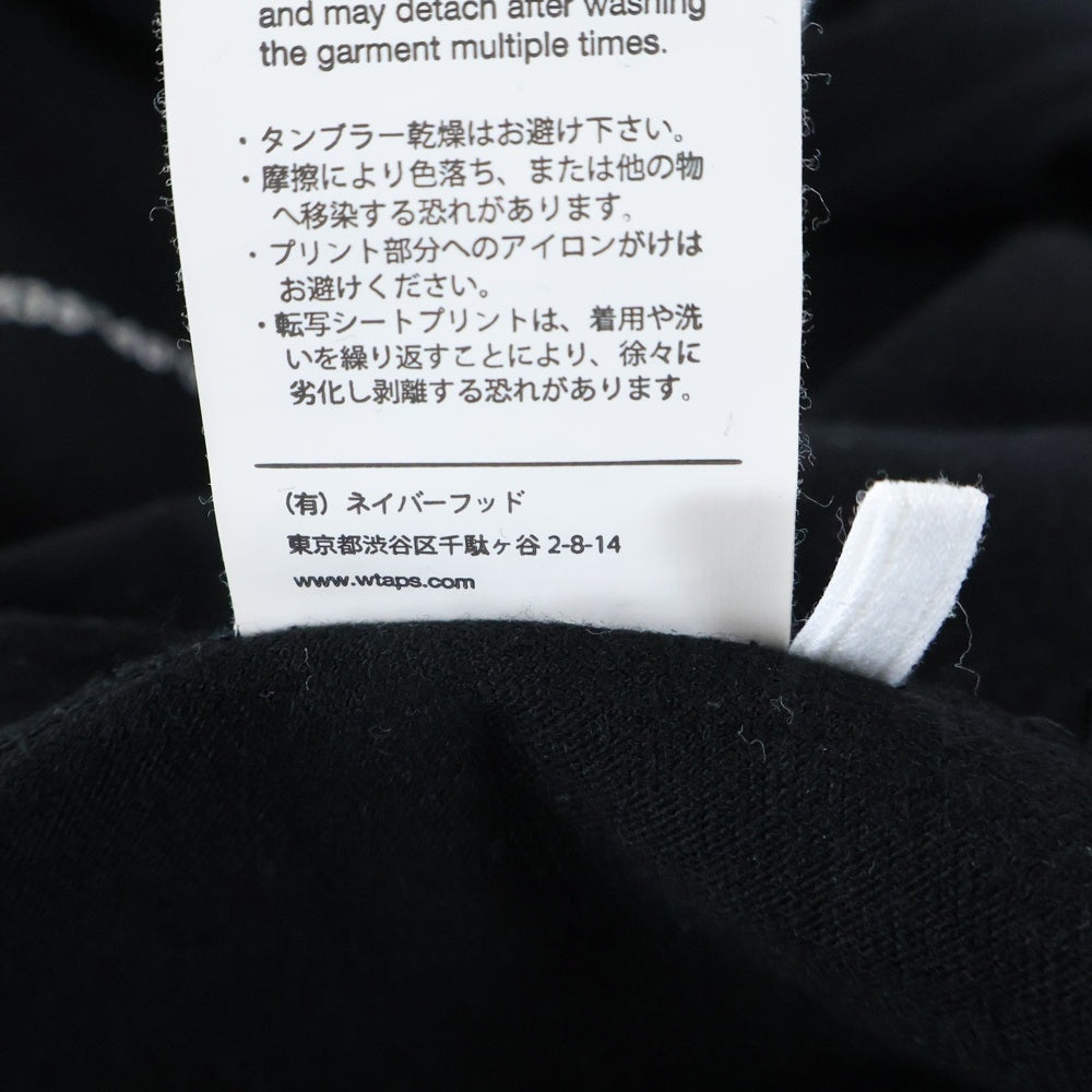 WTAPS(ダブルタップス) 24SS 京都ラボ オープンニング記念 ラメロゴ 半袖Tシャツ カットソー ブブラック