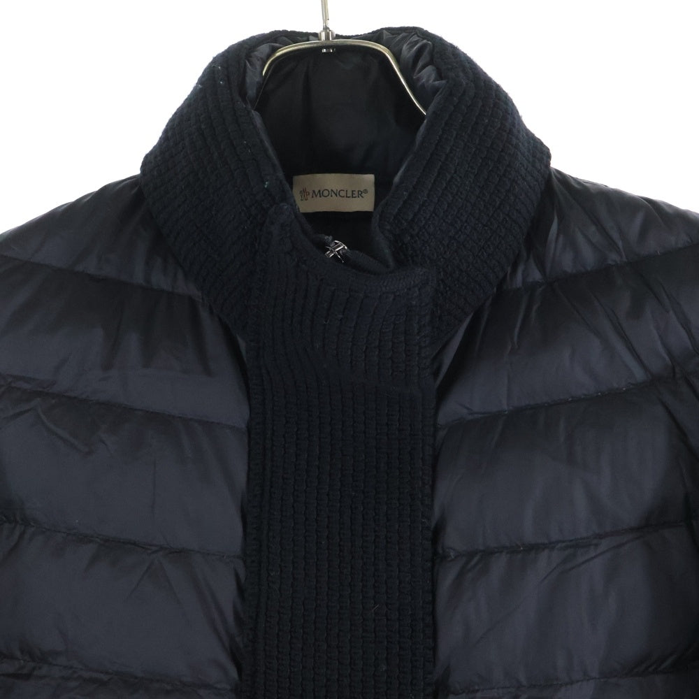 MONCLER(モンクレール) TRICOT CARDIGAN ニット切替 ダウンジャケット B20939453400 98124 ブラック レディース