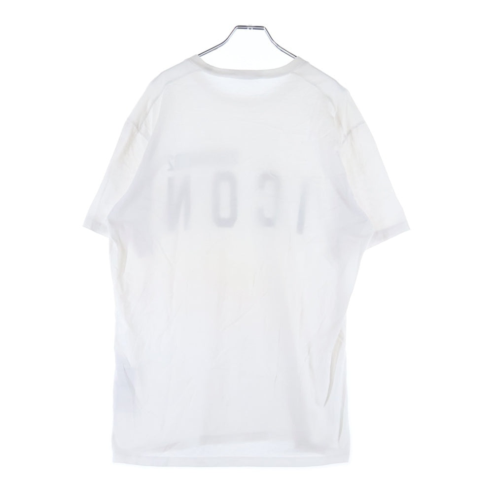 DSQUARED2(ディースクエアード) ICON ロゴ プリント 半袖Tシャツ クールネック カットソー ホワイト