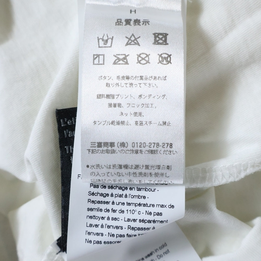 HYDROGEN(ハイドロゲン) ロゴ 長袖Tシャツ ロンT カットソー ホワイト