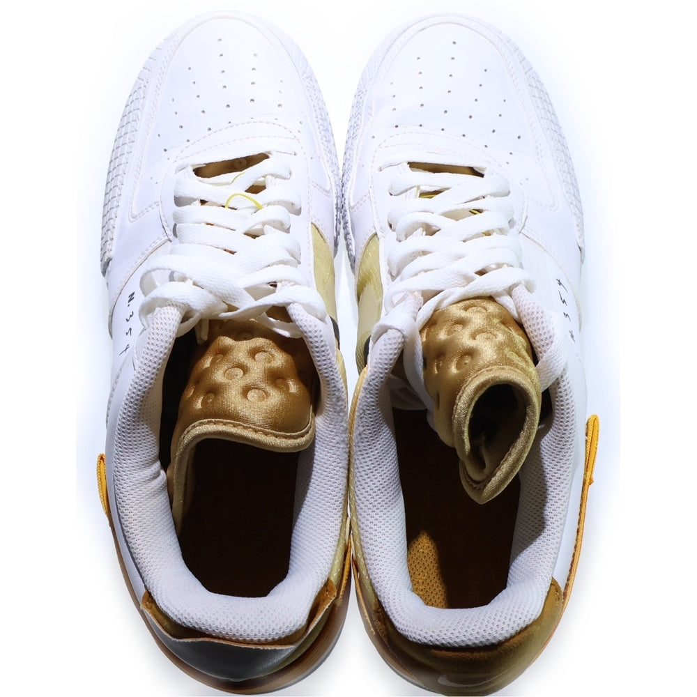 NIKE(ナイキ) AIR FORCE 1 TYPE エアフォース1 タイプ ローカットスニーカー AT7859-100 ホワイト/ゴールド US11/29cm