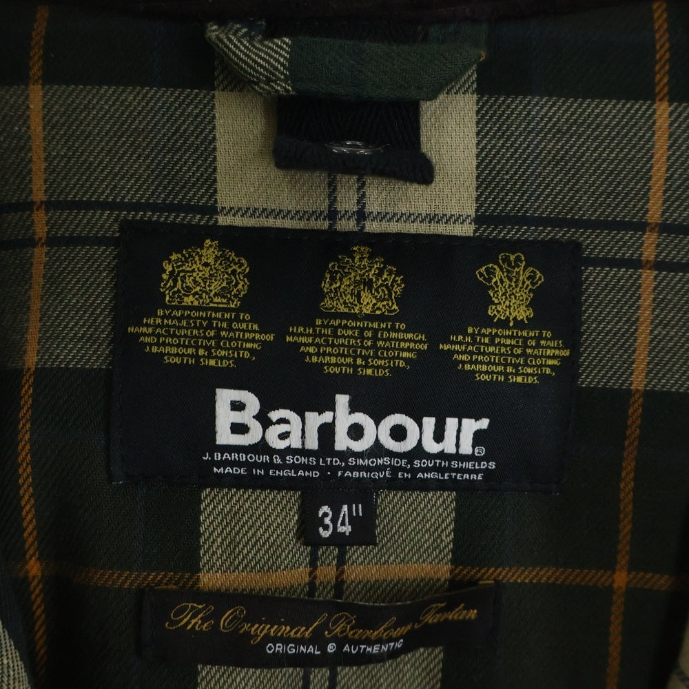 Barbour(バブアー) 18AW ボーダーSL ワックスド コットンコート カーキ MWX0534SG91