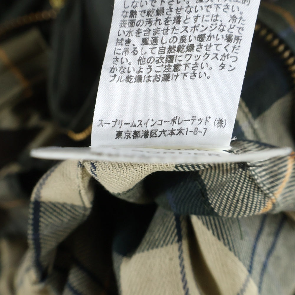 Barbour(バブアー) 18AW ボーダーSL ワックスド コットンコート カーキ MWX0534SG91
