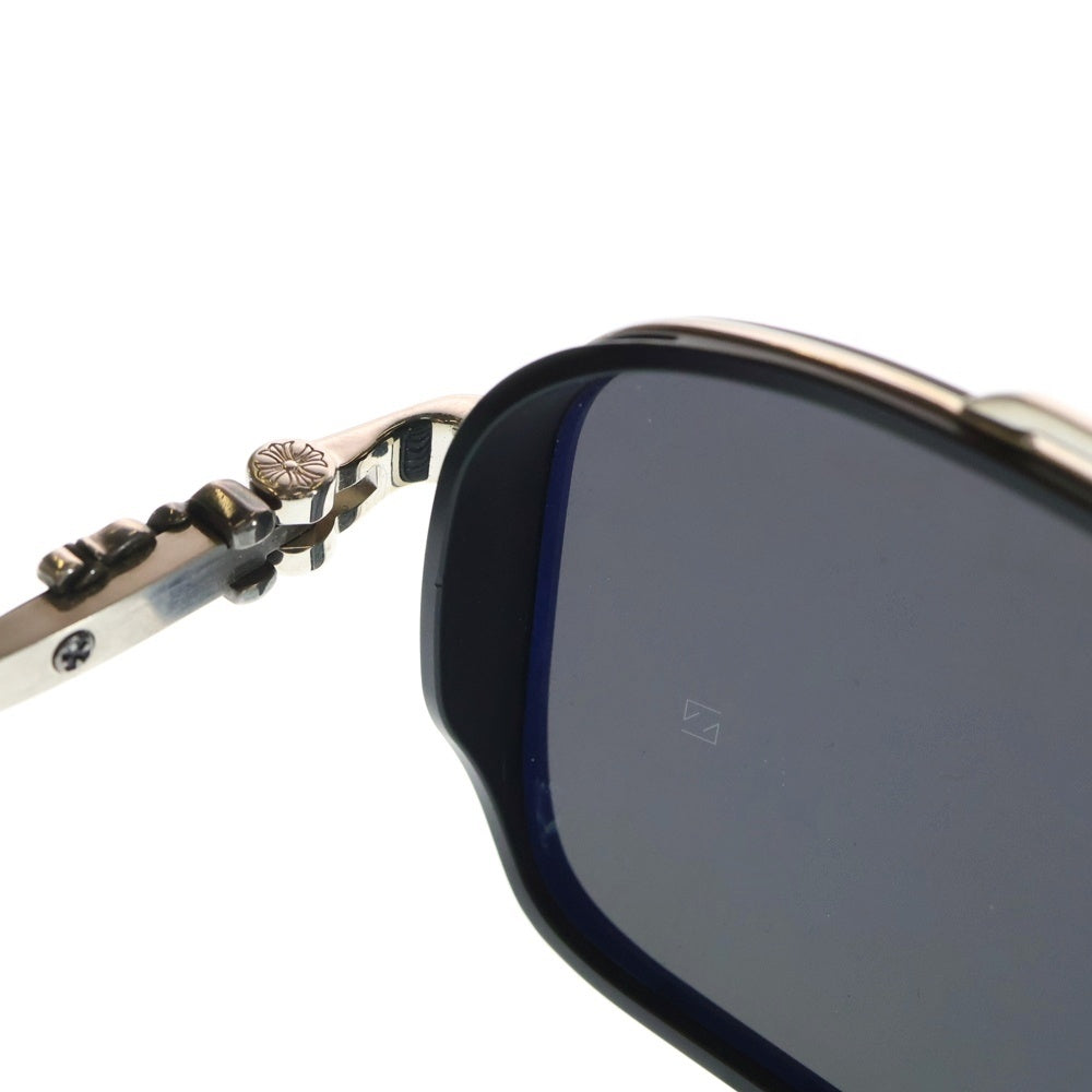 CHROME HEARTS(クロムハーツ) PUSHIN ROD II ダガーテンプルダブルブリッジサングラス メガネ アイウェア ブラック/シルバー