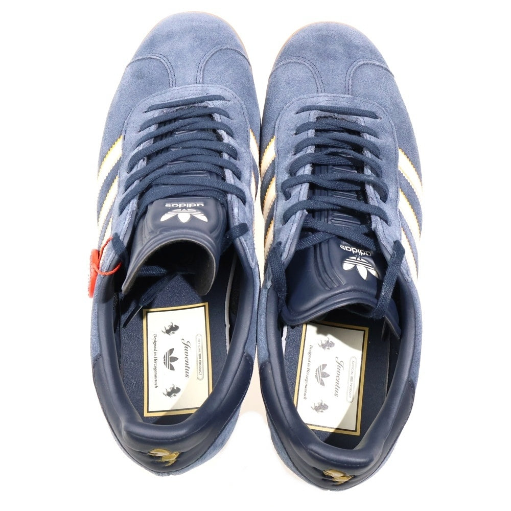 adidas(アディダス) ×JUVENTUS Gazelle Terrace Icons Legend Ink Off White Dark Football Gold ユベントス ガゼル テラスアイコン ネイビー US10.5/28.5cm JS3044
