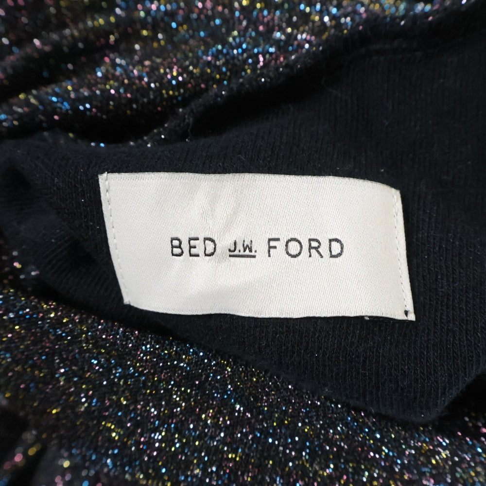 BED J.W. FORD(ベッドフォード) 23AW Glitter Turtleneck ラメ入り タートルネック長袖シャツ マルチカラー 23AW-B-CS01