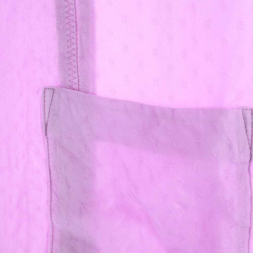 TOGA VIRILIS(トーガ ビリリース) 22SS CUPRA JACQUARD SHIRT デザイン 半袖シャツ パープル TV21-FJ309
