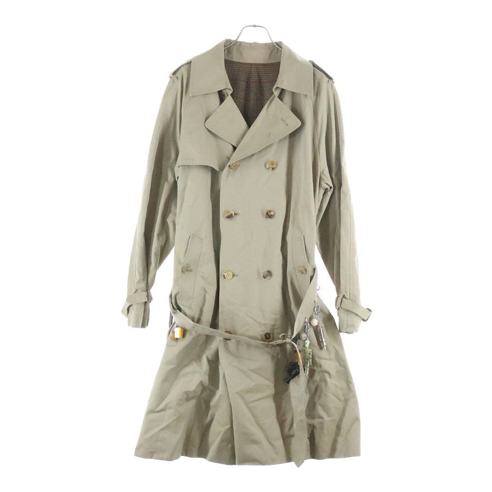 doublet(ダブレット) 18AW TRENCH COAT WITH KEY RING BELT キーホルダーコート トレンチコート カーキ 18AW11CO22