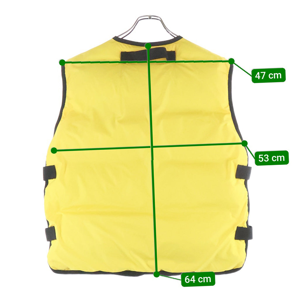 doublet(ダブレット) 18AW LIFE JACKET DOWN VEST ライフジャケットダウンベスト リバーシブル レッド/イエロー 18AW03VE05