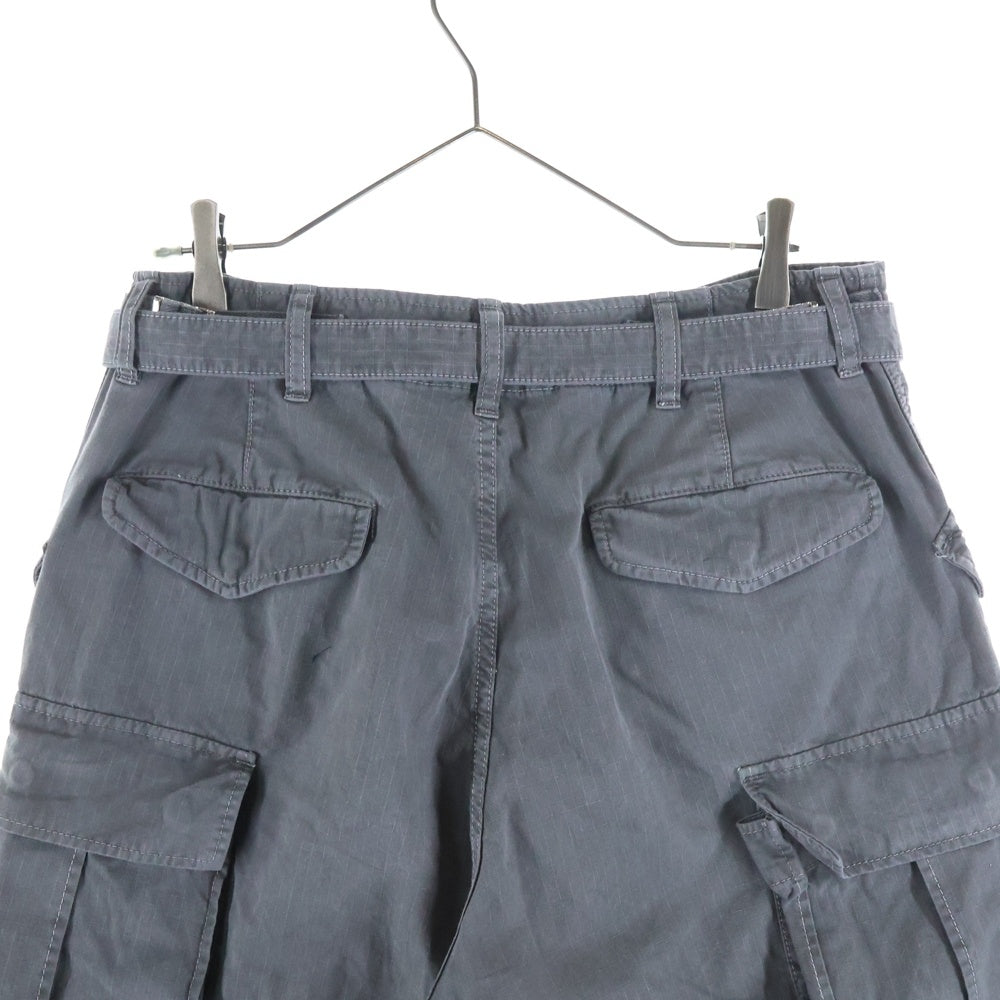 Sacai(サカイ) 24AW Garment Dye Rip Stop Pants ガーメントダイ リップストップカーゴパンツ トラウザー グレー 24-03500M