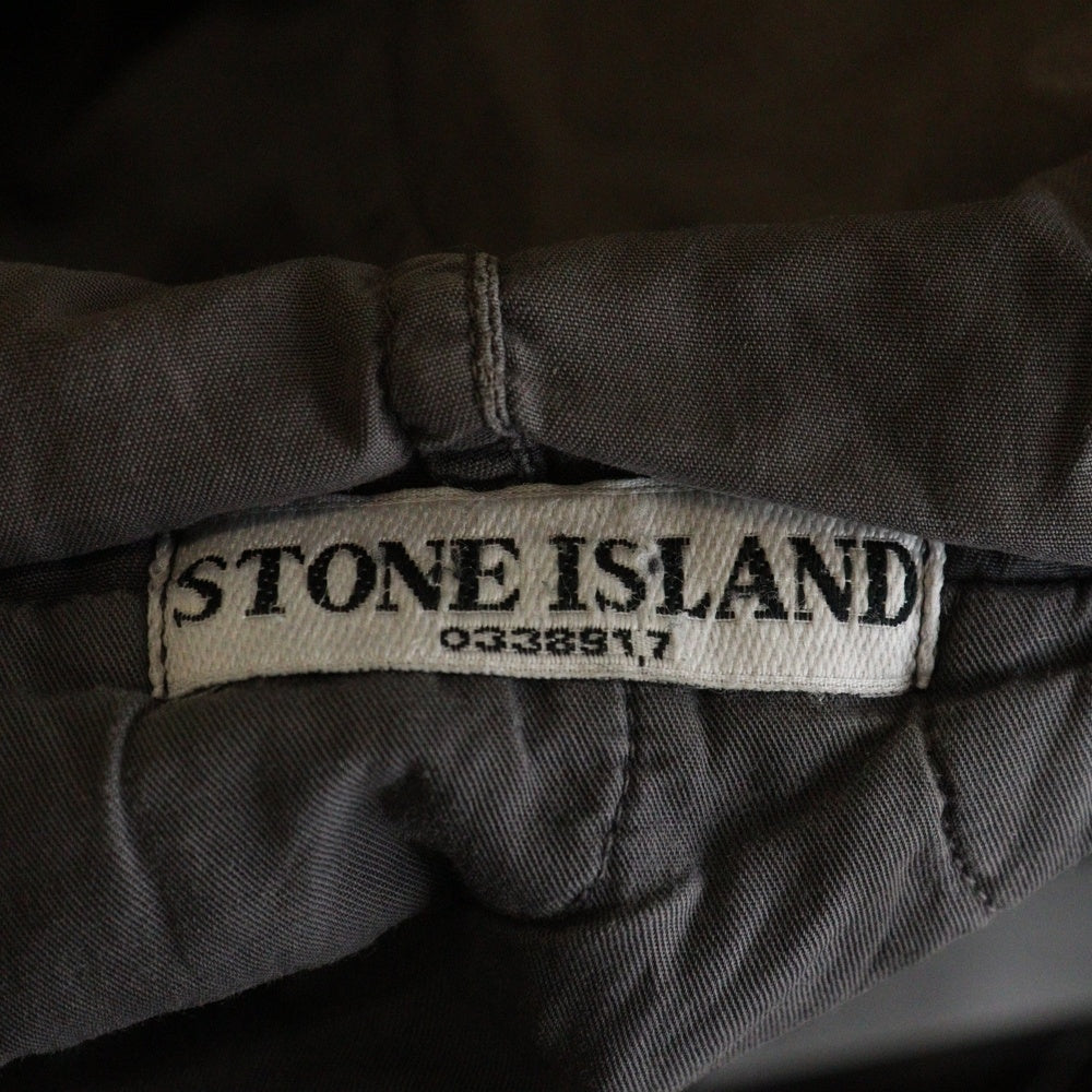 STONE ISLAND(ストーンアイランド) 04AW 中綿入りナイロンフーデッドジャケット ブラック