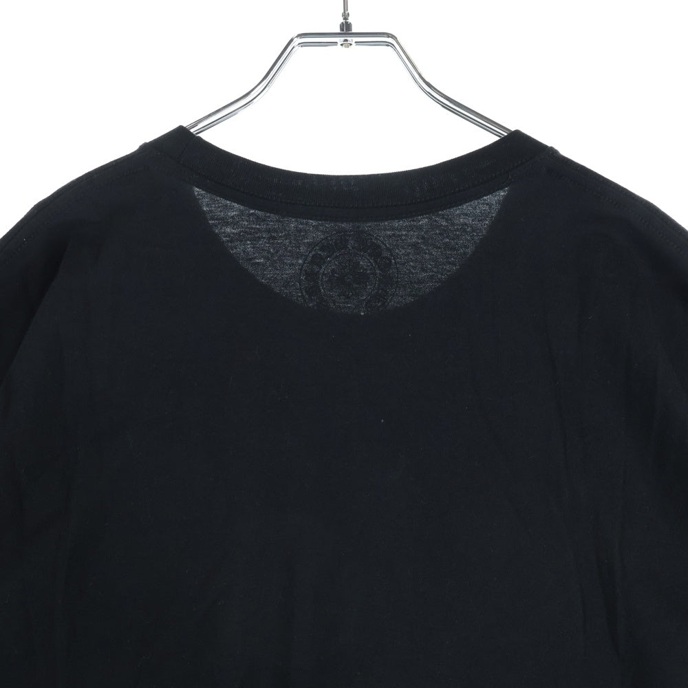 CHROME HEARTS(クロムハーツ) NECK LOGO S/S TEE ネックロゴプリント 半袖Tシャツ カットソー ブラック