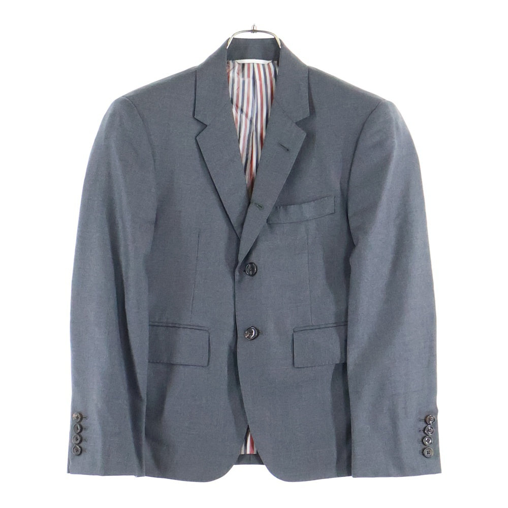 THOM BROWNE(トムブラウン) Tricolor Tailored Jacket トリコロール 2Bテーラードジャケット グレー
