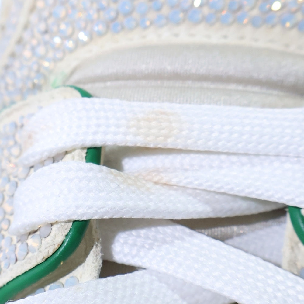 LOUIS VUITTON(ルイヴィトン) Crystal-Covered LV Trainer Grenn Strass LVトレイナー ラインストーン ローカットスニーカー ホワイト/グリーン