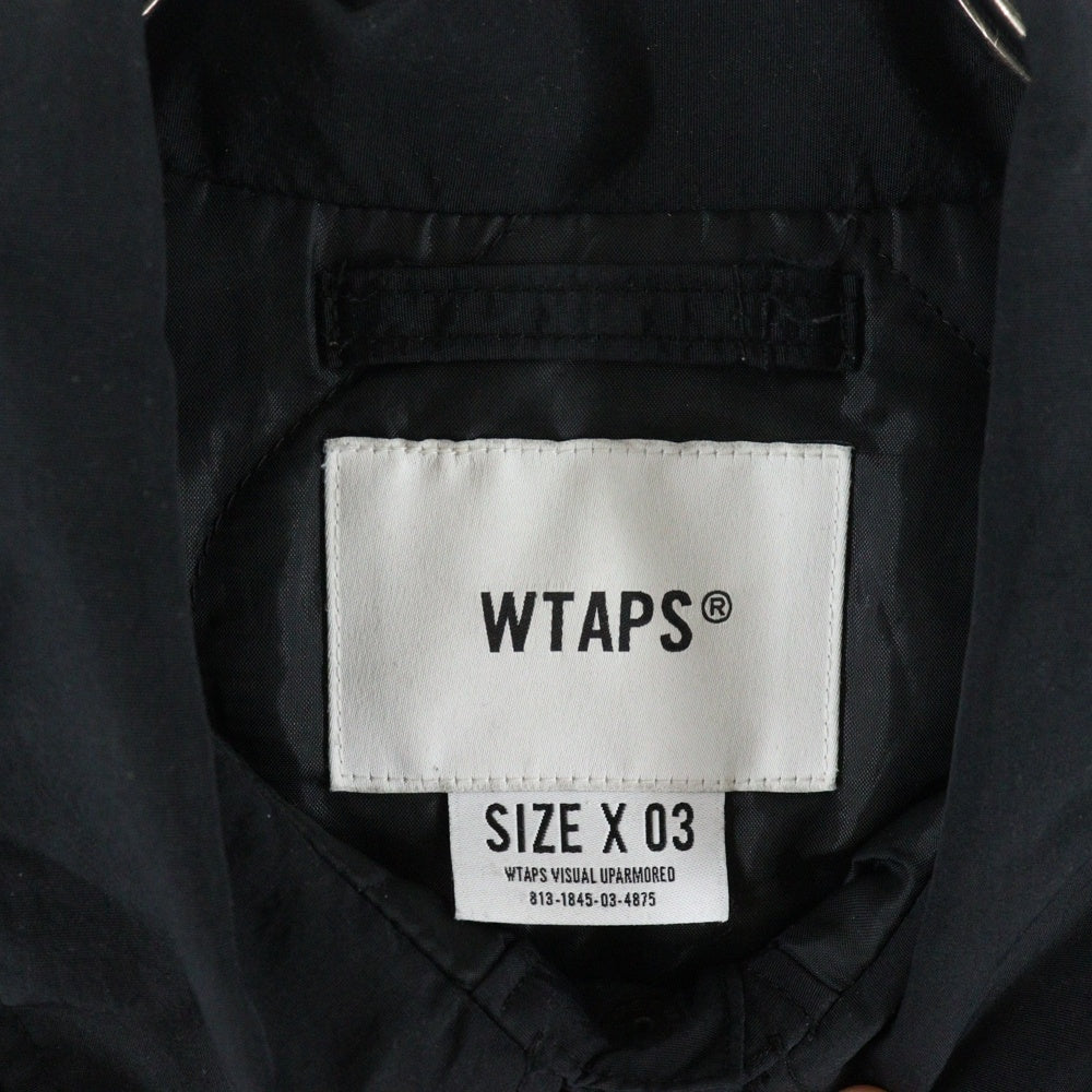 WTAPS(ダブルタップス) WCPO 01 Jacket NYLON Weather ナイロンシャツジャケット ブラック 242WVDT-JKM02