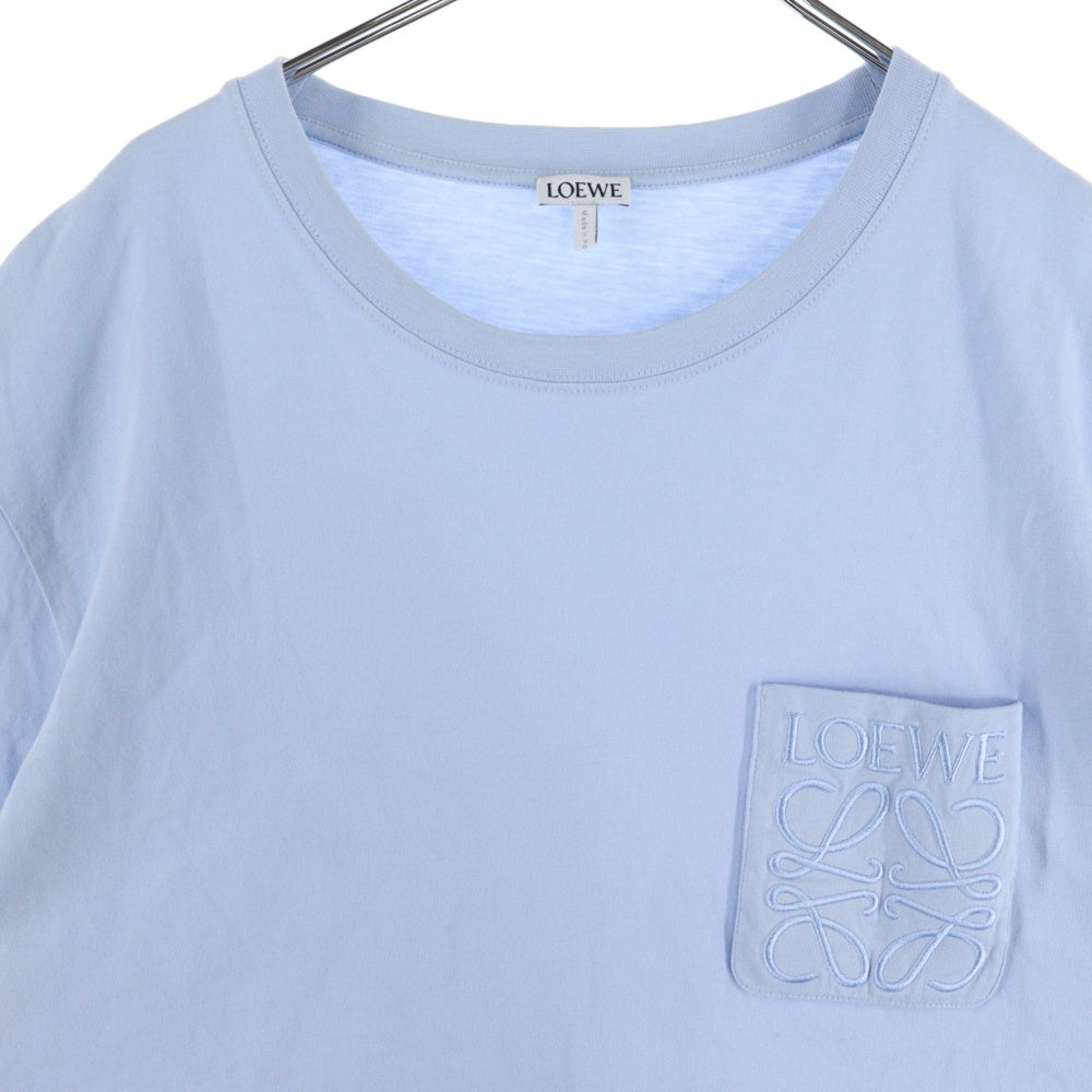LOEWE(ロエベ) アナグラム刺繍 半袖Tシャツ カットソー ブルー H526Y22XBC