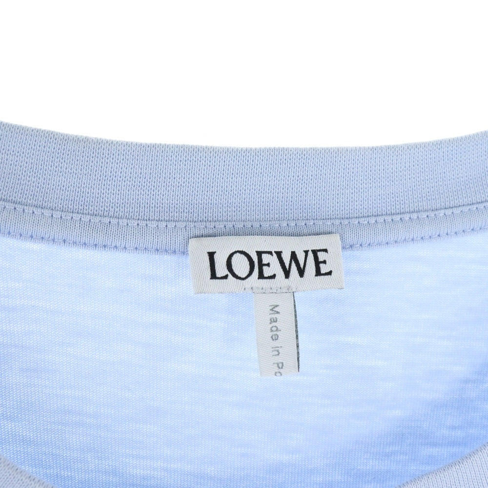 LOEWE(ロエベ) アナグラム刺繍 半袖Tシャツ カットソー ブルー H526Y22XBC